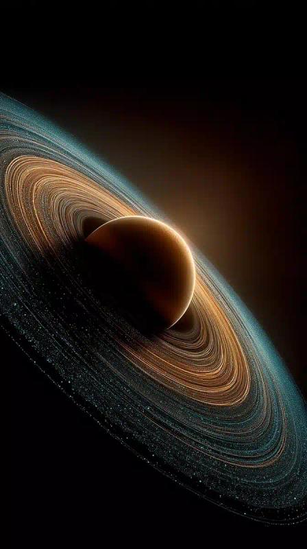 Minimalist Planet with Dust Rings