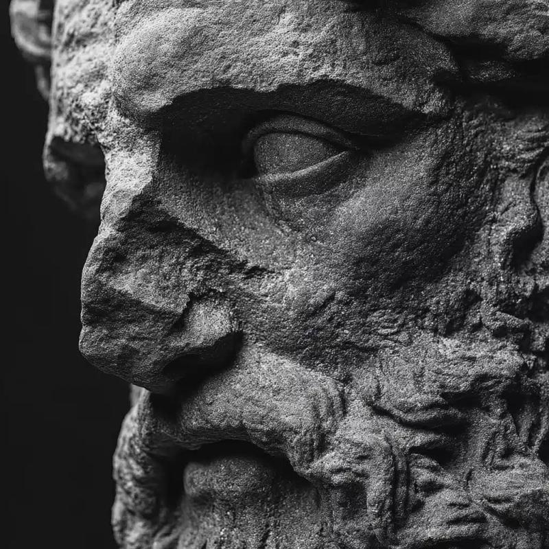 Zeus Stone Sculpture Portrait