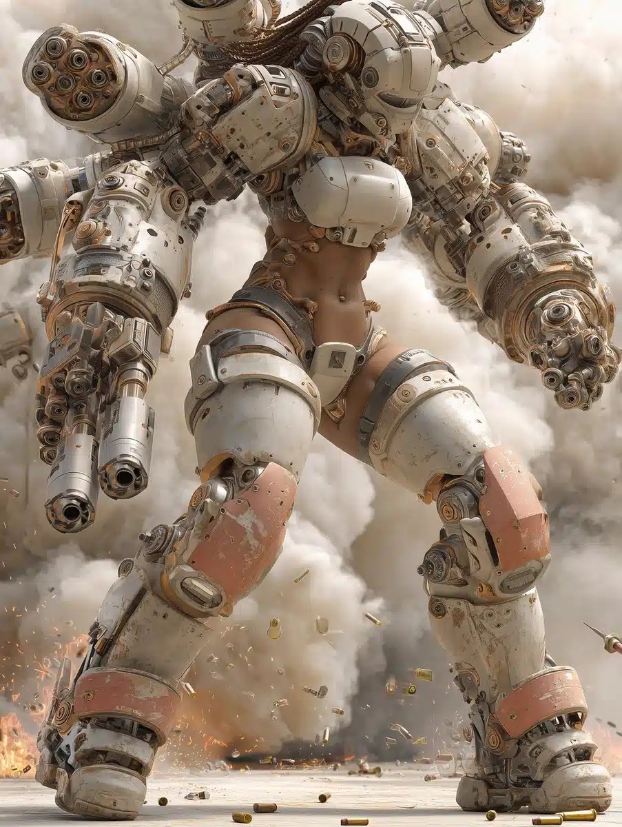 Photorealistic Muscular Android