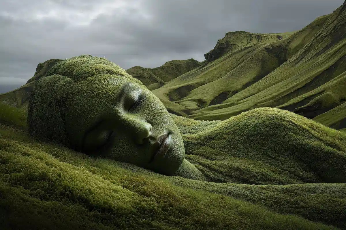 Photorealistic Female Form Hills
