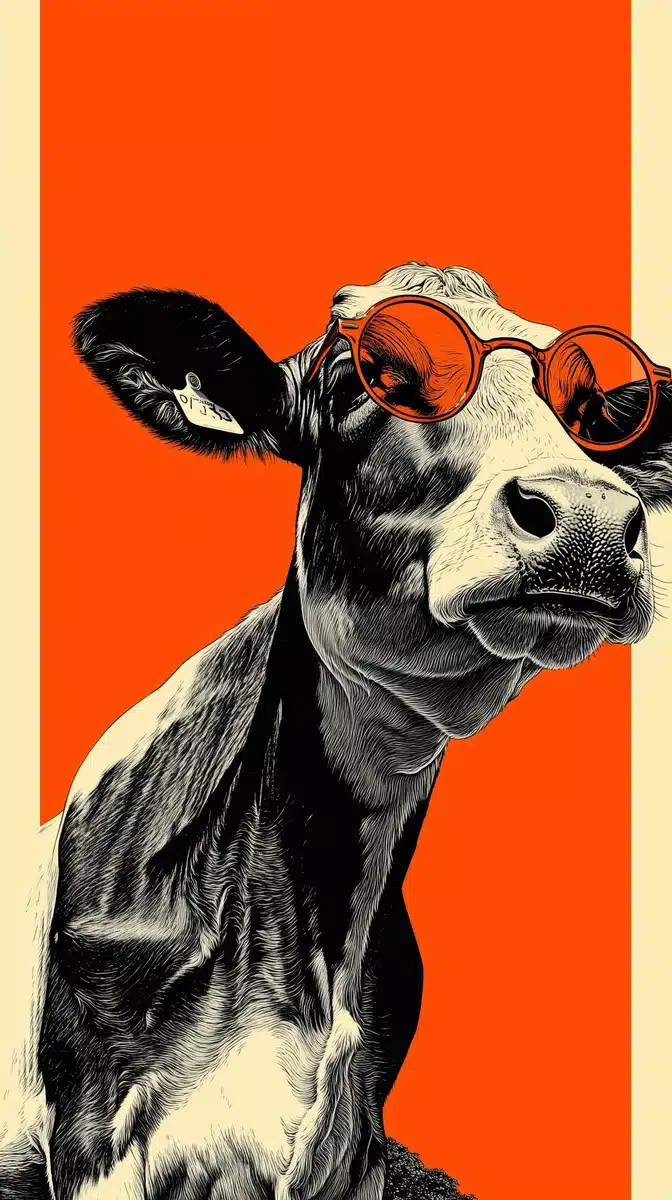 Bauhaus Poster Cow Spectacles