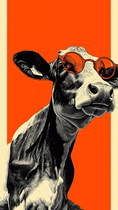 Bauhaus Poster Cow Spectacles