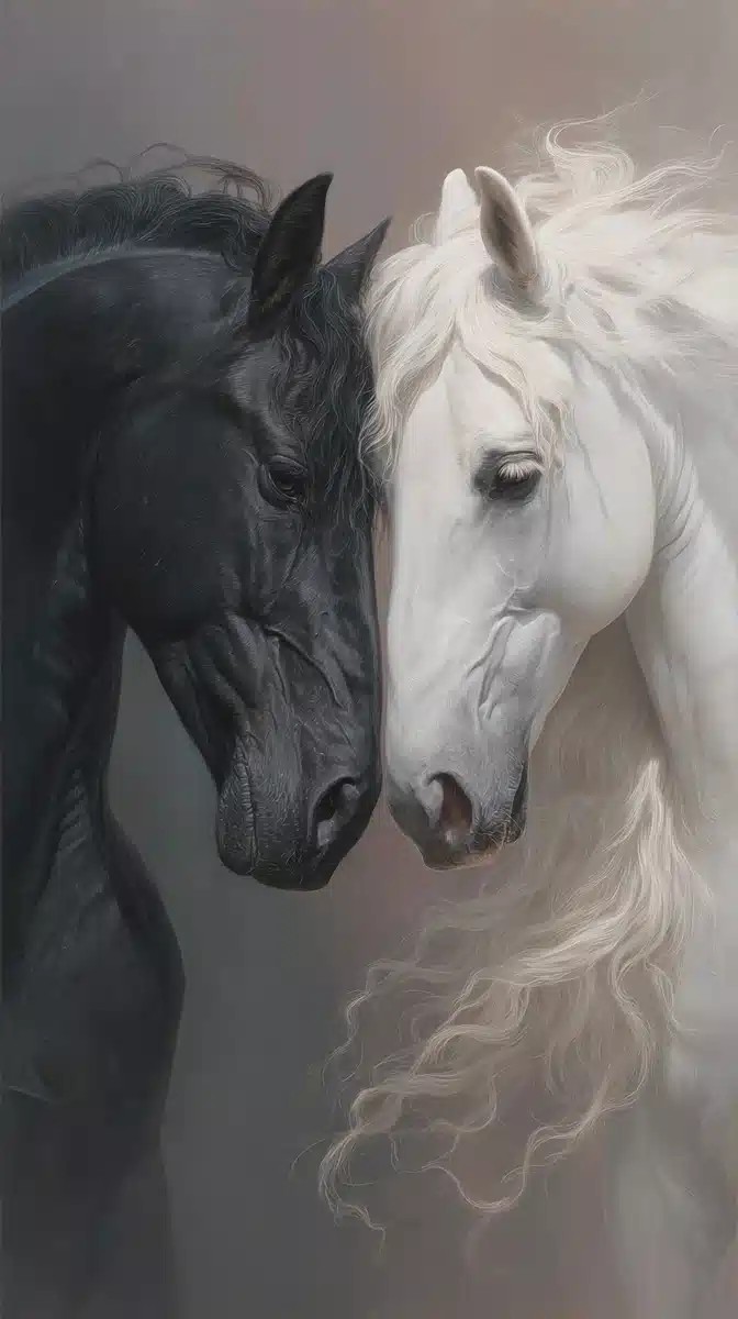Detailed Horses Portraiture