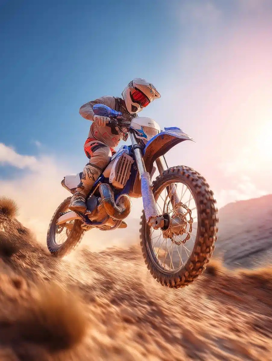 Cinematic Blue Enduro Ride