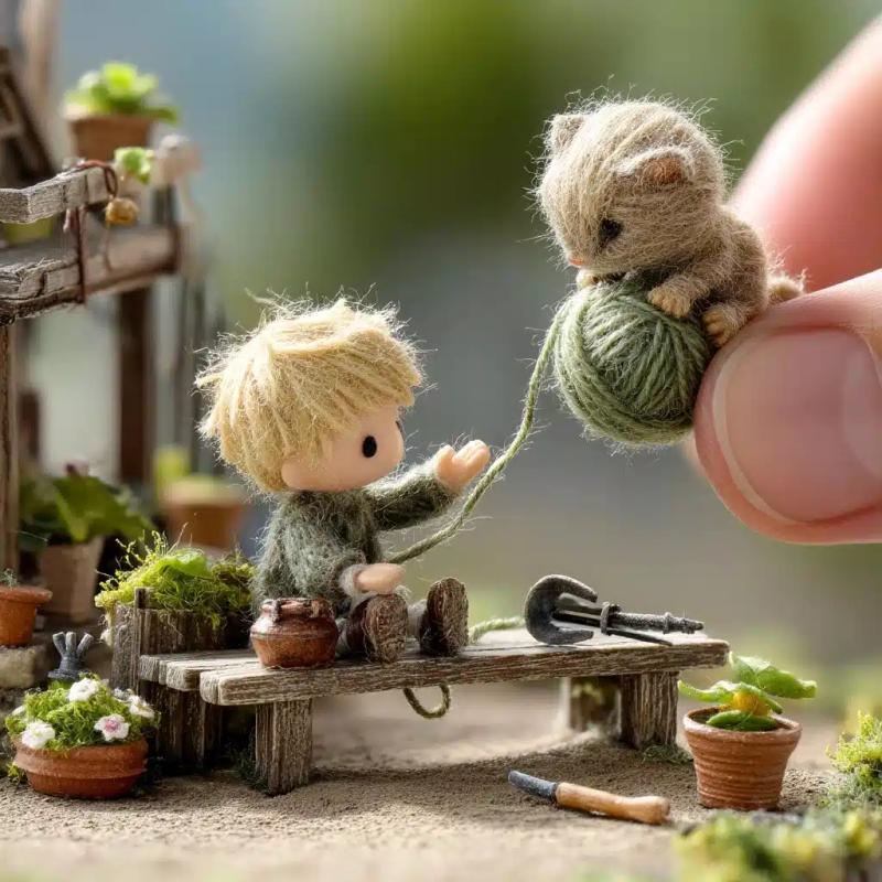 Miniature Garden Scene