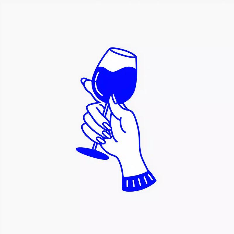 Minimalist Wine Glass Logo