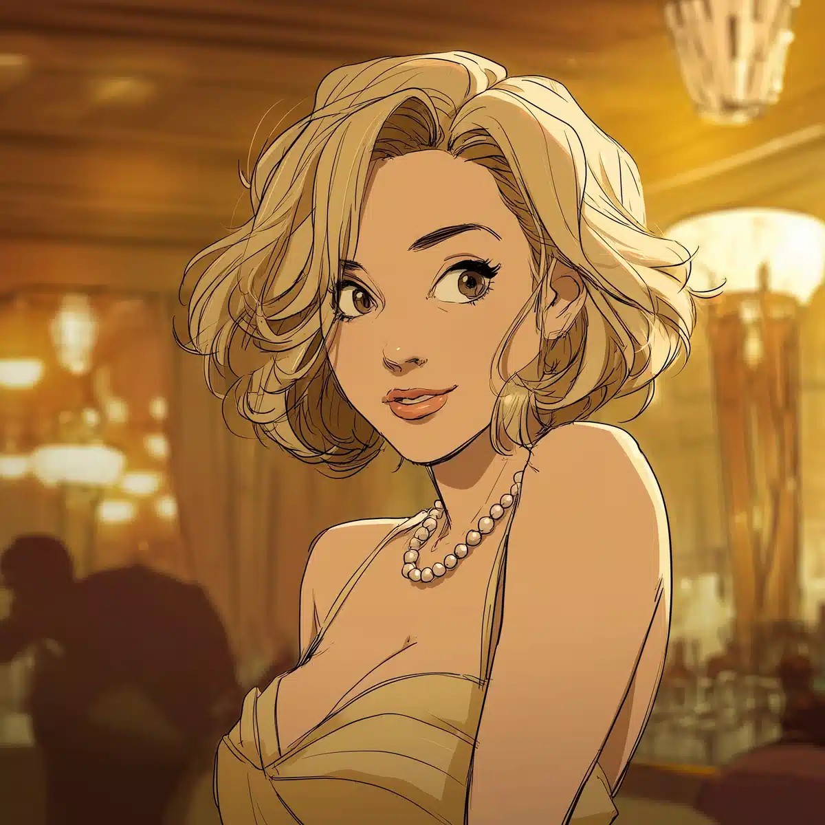 Elegant Singer in Jazz Club