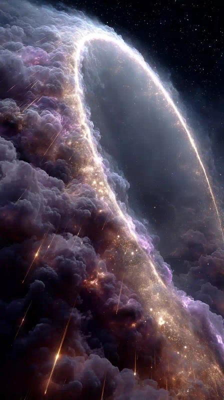 Hyperrealistic Cosmic Archway