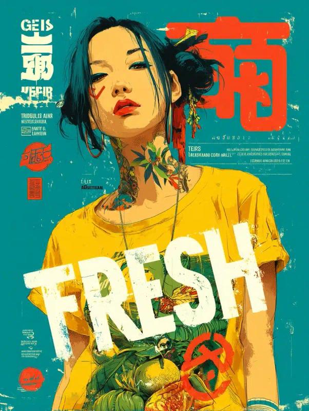 Graffiti Geisha with Tropicals