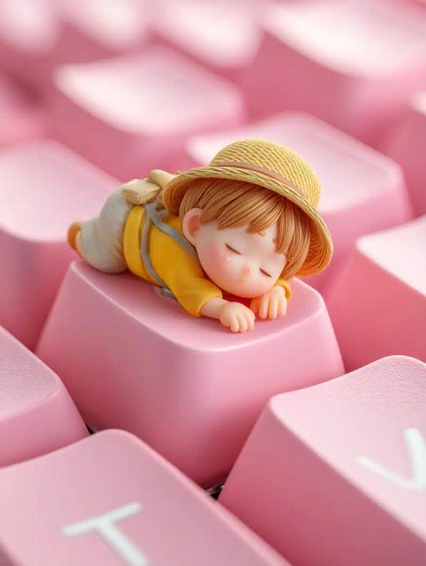 Macro Person on Keycap