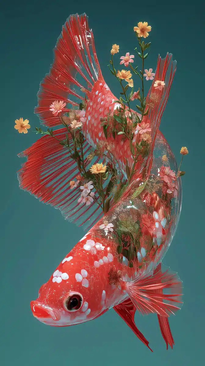 Hyperrealistic Betta Fish Portrait