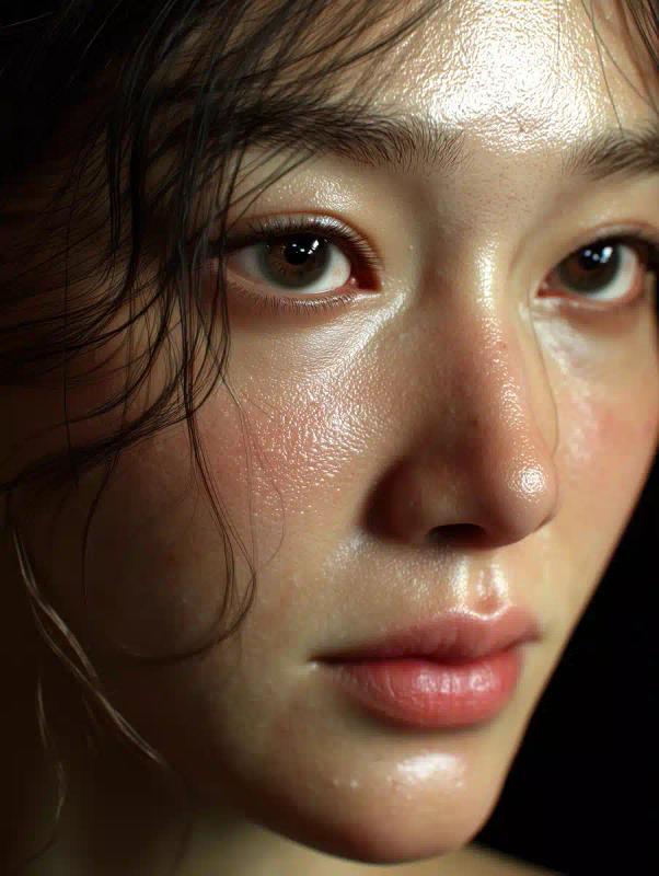 Hyper-Realistic Asian Portrait