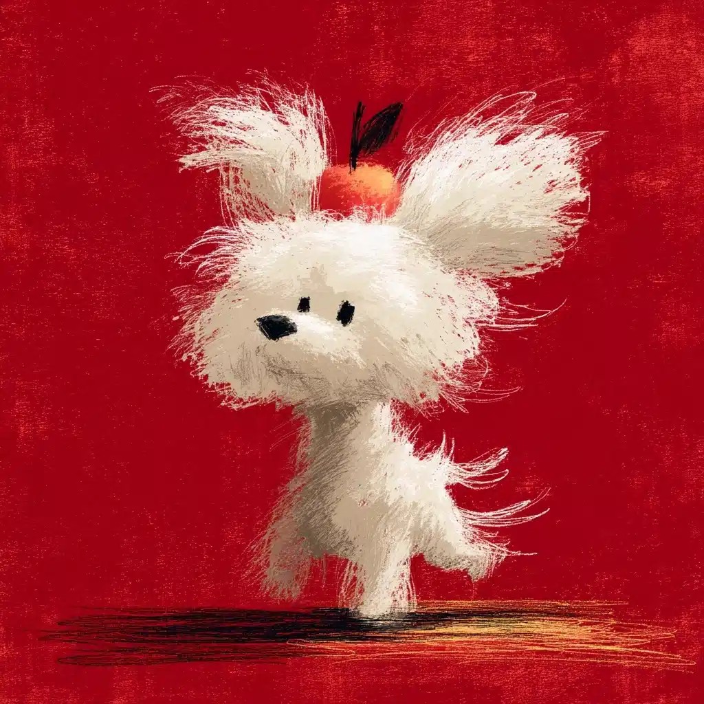 Impressionist Bichon Frise Portrait