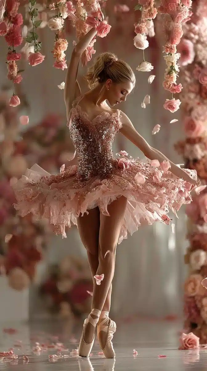 Ballet Dancer in Petals