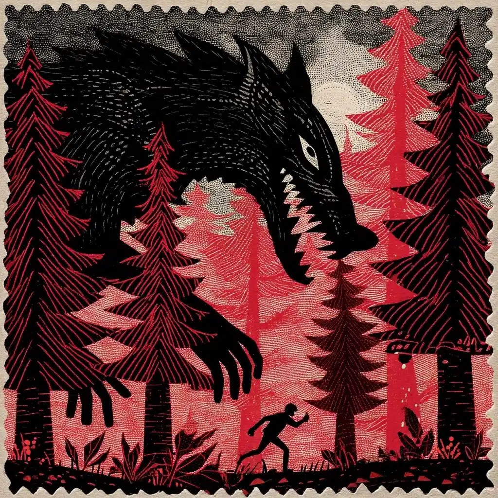 Vintage Cut-and-Paste Monsters
