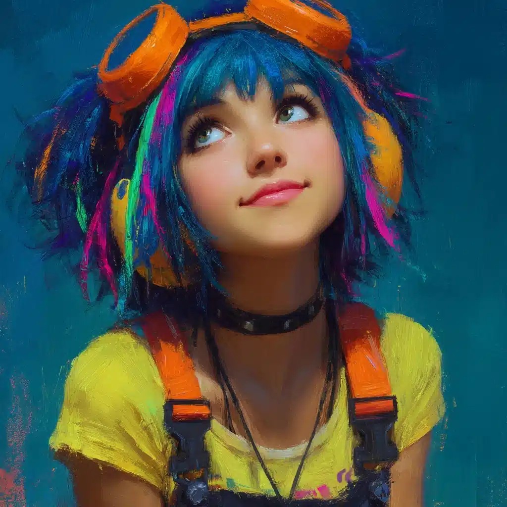 Futuristic Girl NFT Art