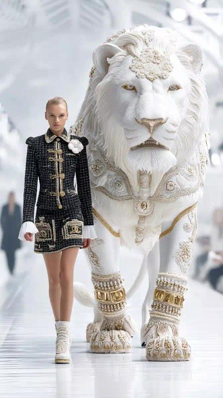 Haute Couture Lion Model