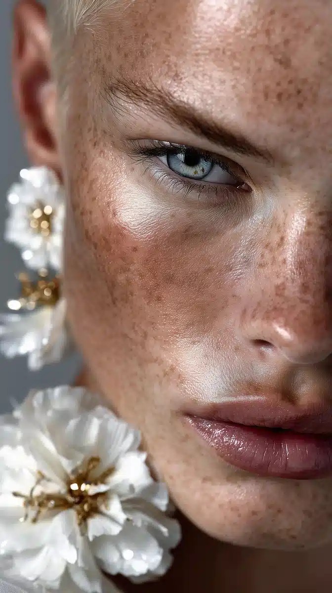 Realistic Portrait of Model