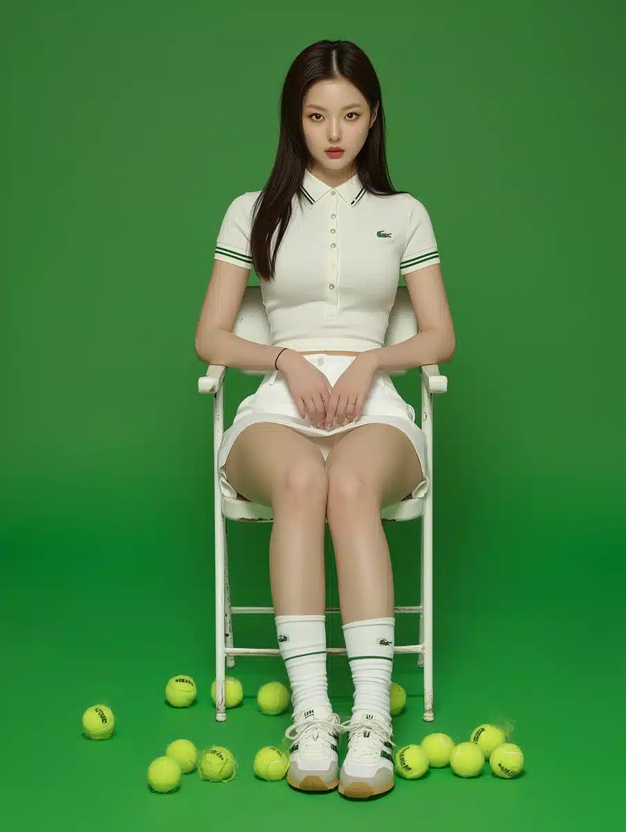 High-Fashion Tennis Model