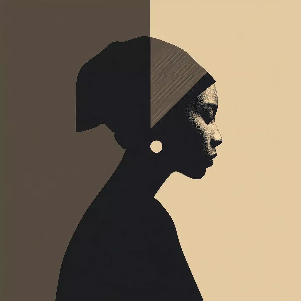 Bauhaus Girl with Earring