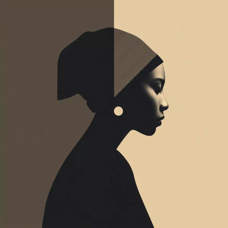 Bauhaus Girl with Earring