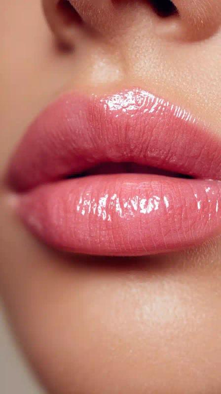 Hyper-Realistic Lip Filler Close-Up