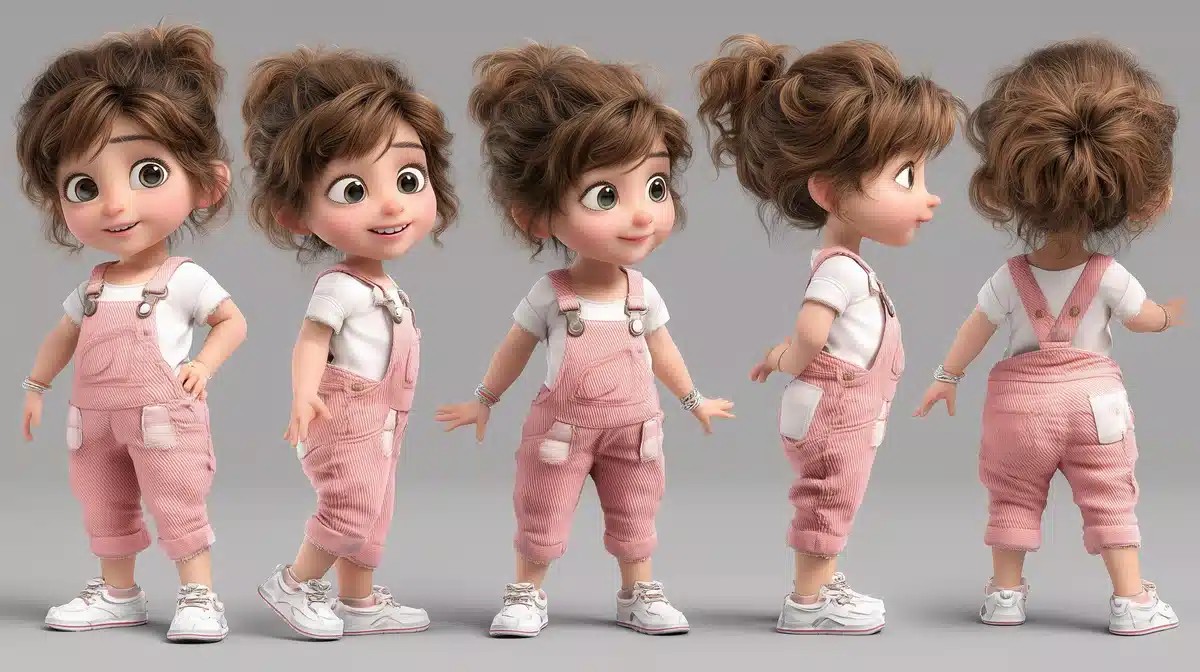 3D Pixar Character Sheet