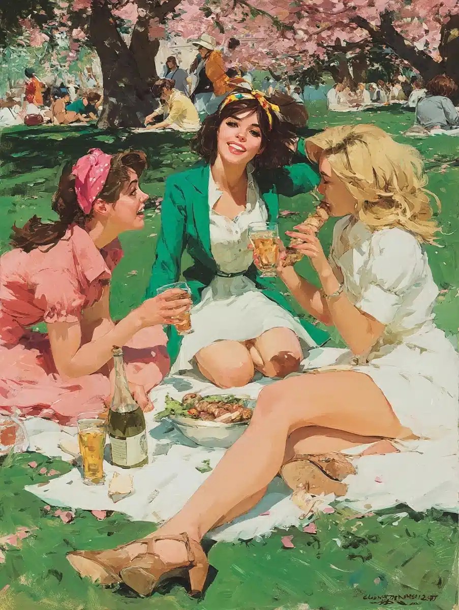 Picnic Invitation with Kebab