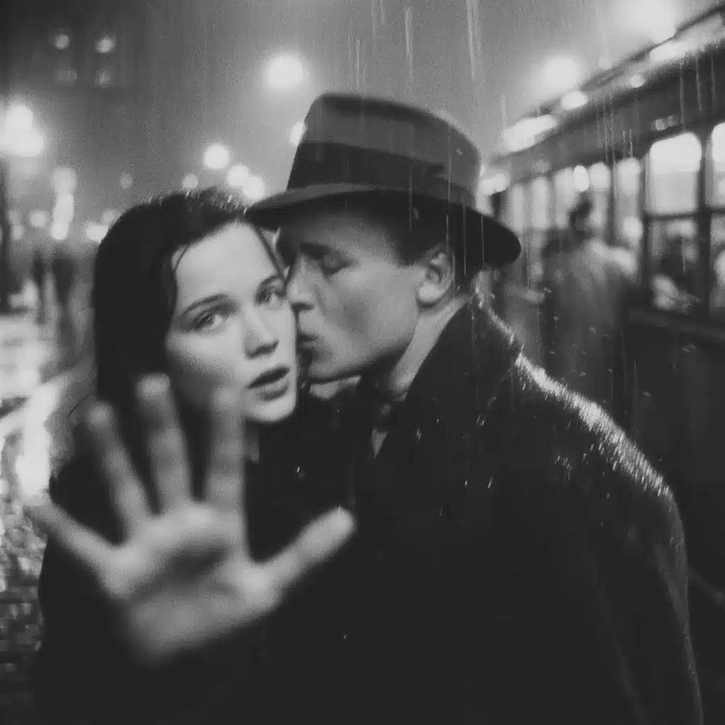 Noir Kiss in Rain