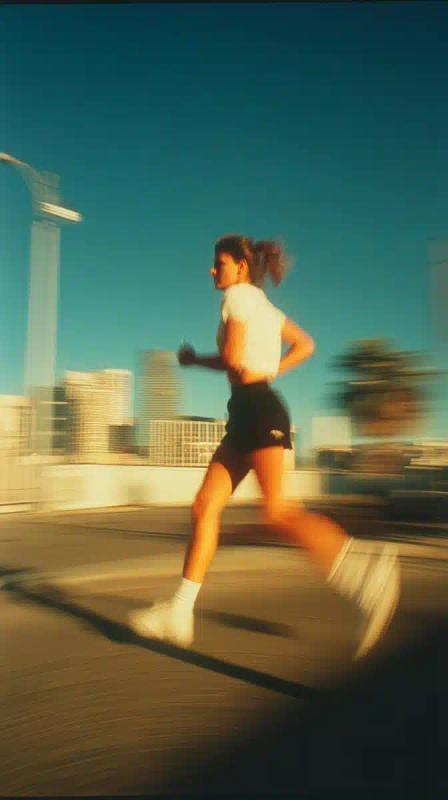 Blurry Athlete in Motion