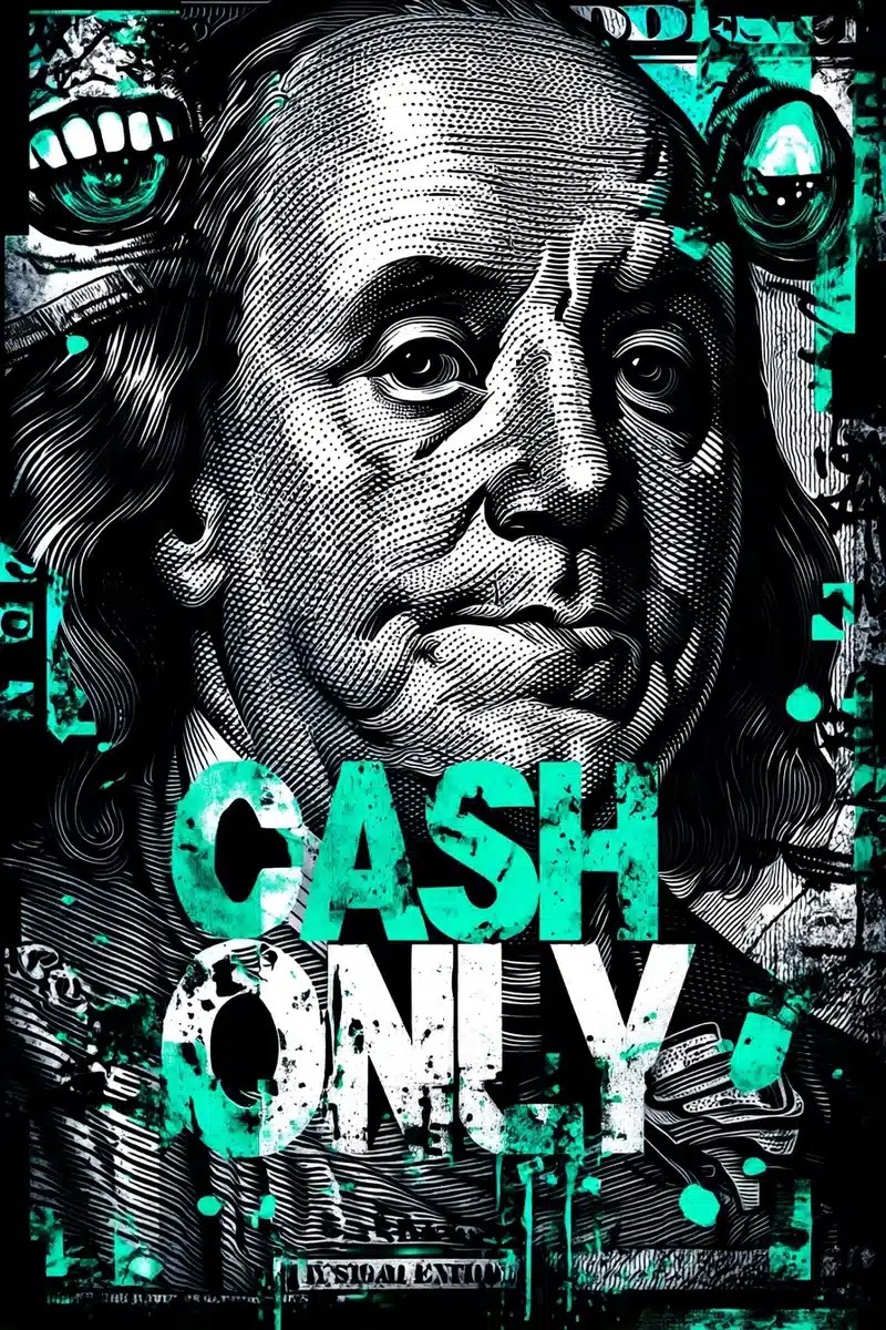 Monochrome Cash Graffiti