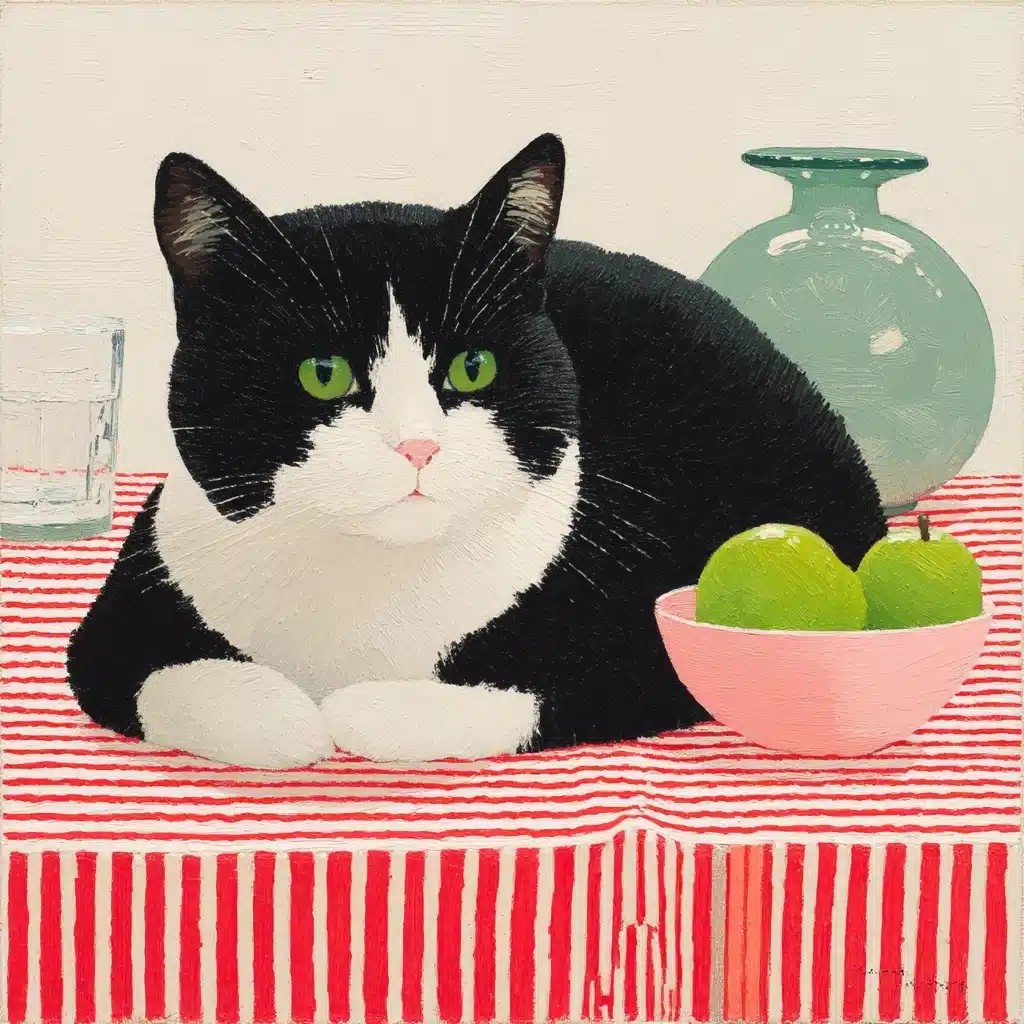 Cat on Table Maira Kalman