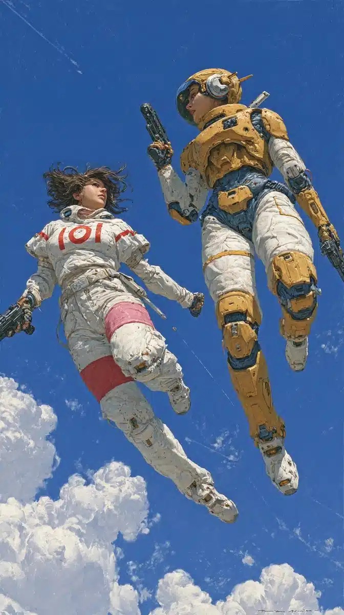 Sci-Fi Duel in Sky