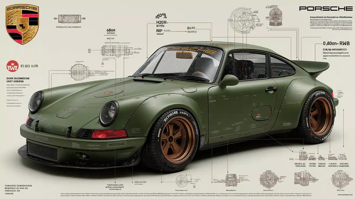 Porsche 911 RWB Infographic