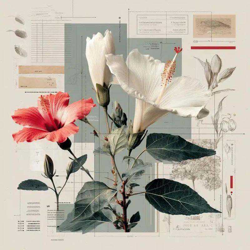 Andean Flowers in Loose Lines