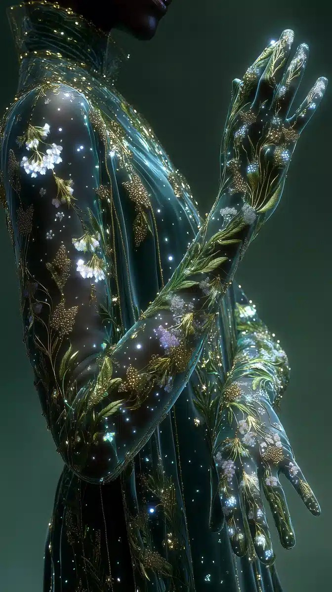 Enchanted Velvet Opera Gloves