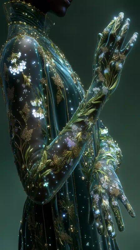 Enchanted Velvet Opera Gloves