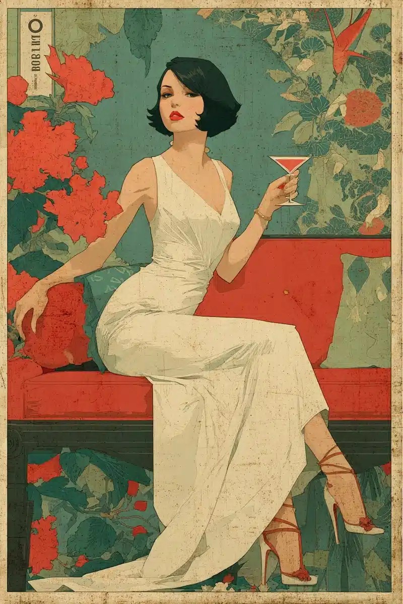 Art Deco Flapper Poster
