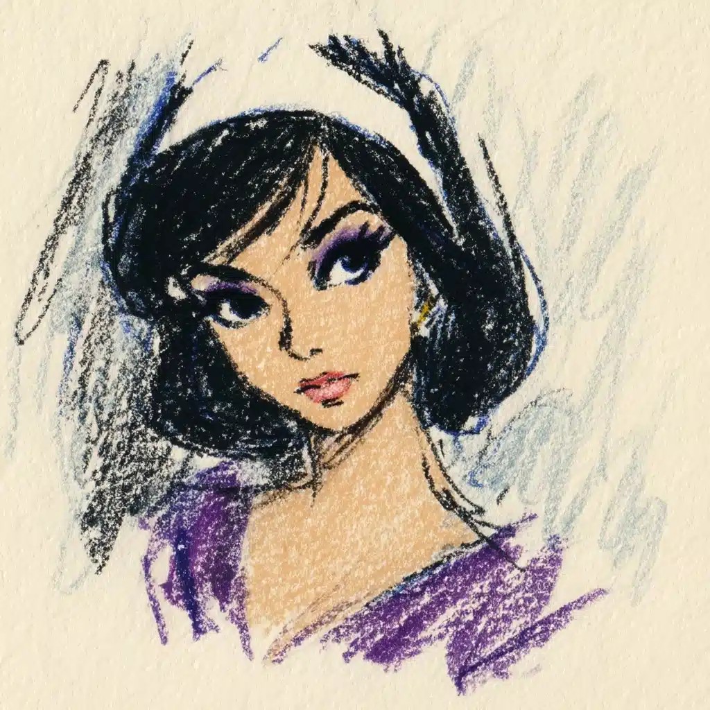 Mod Iranian Woman Illustration