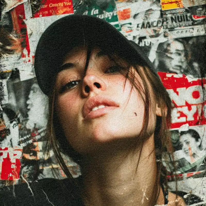 Surreal Sticker of Rapper