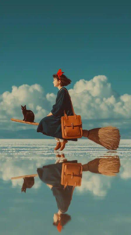 Witch Flying Over Uyuni