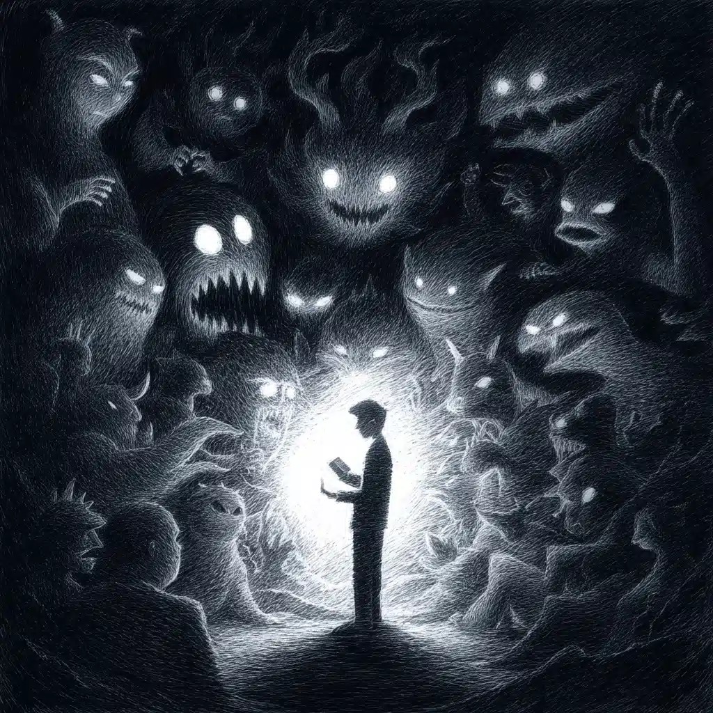 Abstract Man with Light
