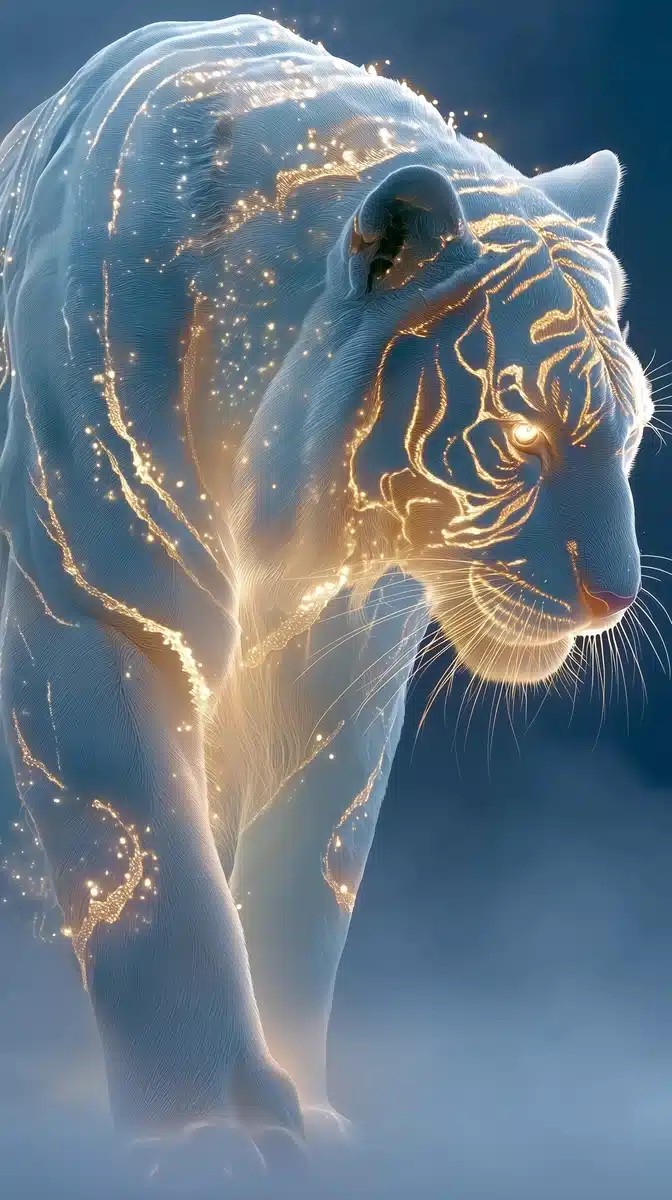 Ethereal Tiger in Forest