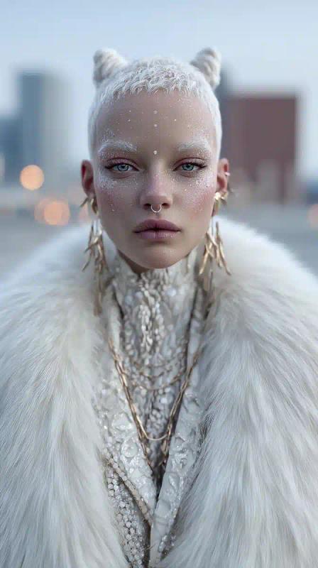 Cinematic Street Fashion Woman