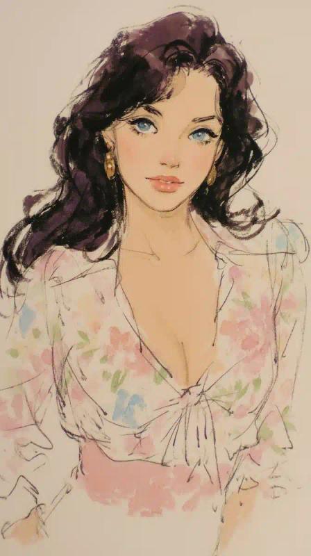 Don Bluth Female Portrait