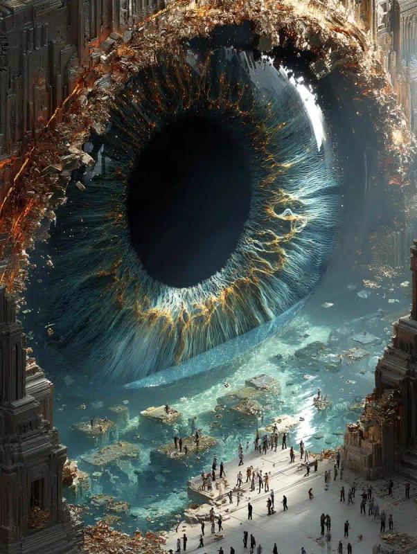 Quantum Eye in Fluid
