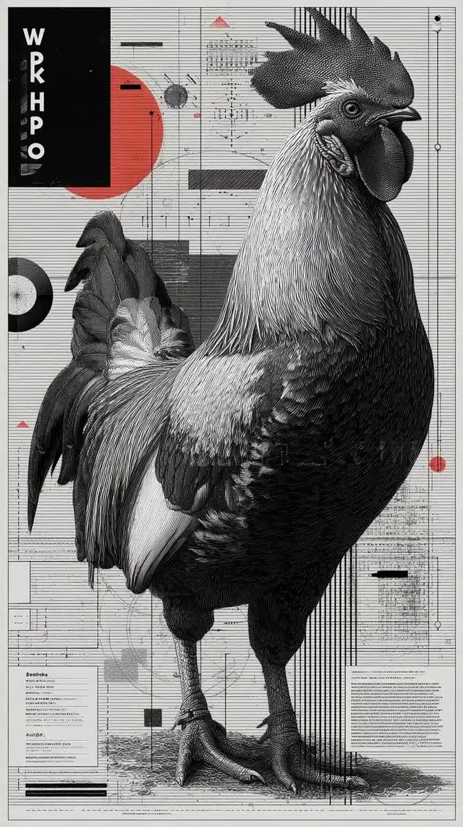 Bauhaus Rooster Workshop Poster