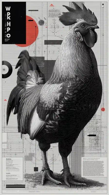 Bauhaus Rooster Workshop Poster