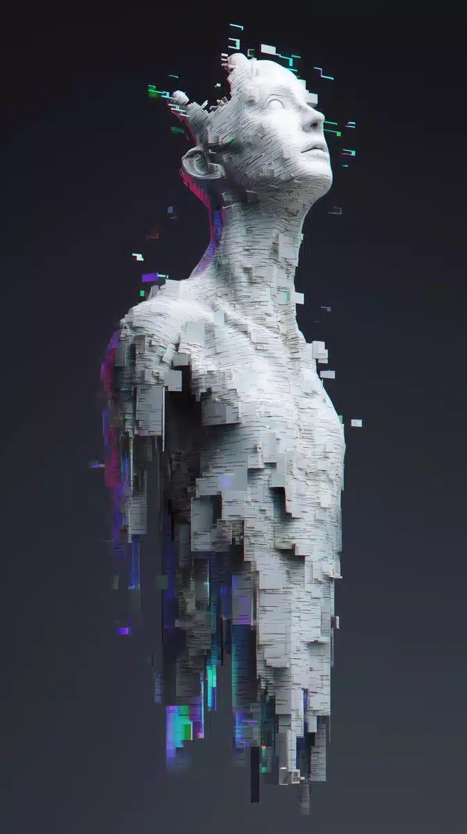 Surreal 3D Birch-Spire Fusion