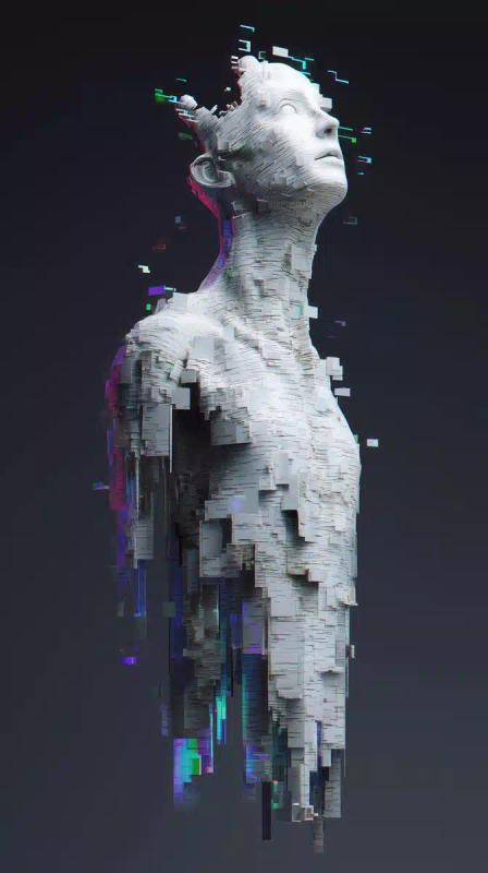 Surreal 3D Birch-Spire Fusion